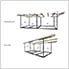 4' x 8' Overhead Storage Rack Frame Kit (Black)