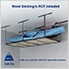 4' x 8' Overhead Storage Rack Frame Kit (Black)