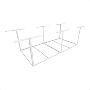 4' x 8' Overhead Storage Rack Frame Kit (White)