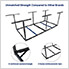 4' x 8' Overhead Storage Rack Frame Kit (White)