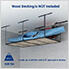 4' x 8' Overhead Storage Rack Frame Kit (White)