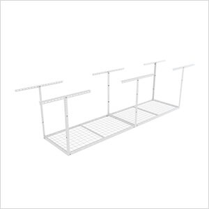 2' x 8' Overhead Storage Rack (White)