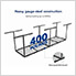 2' x 8' Overhead Storage Rack (White)