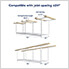 2' x 8' Overhead Storage Rack (White)
