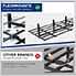 2' x 6' Black Pro Wall Mounted Shelf (2-Pack)