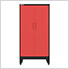 Red 9-Piece Garage Cabinet Set with Levelers and Casters