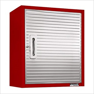 UltraHD Wall Storage Cabinet - 24x12x28 (Red)