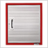 UltraHD Wall Storage Cabinet - 24x12x28 (Red)