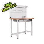 Seville Classics UltraHD Lighted Workcenter (White)
