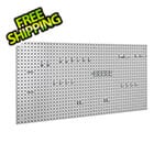 Seville Classics UltraHD 2-Piece Pegboard Set with Hook Assortment Kit (Granite)