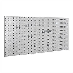 UltraHD 2-Piece Pegboard Set with Hook Assortment Kit (Granite)