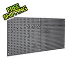 Seville Classics UltraHD 2-Piece Pegboard Set with Hook Assortment Kit (Graphite)
