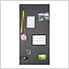 UltraHD 2-Piece Pegboard Set with Hook Assortment Kit (Graphite)