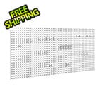 Seville Classics UltraHD 2-Piece Pegboard Set with Hook Assortment Kit (White)