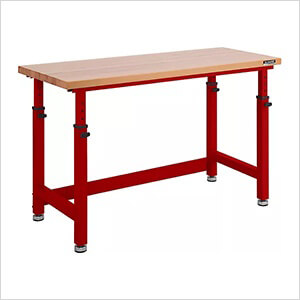 UltraHD 60-Inch Height Adjustable Workbench (Red)