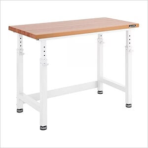 UltraHD 48-Inch Height Adjustable Workbench (White)