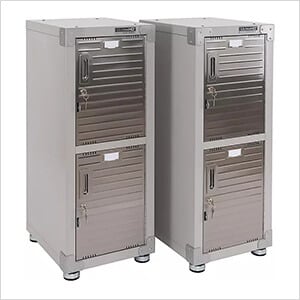 UltraHD 4-Door Stackable Locker Cabinet (Granite)