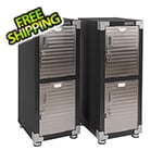 Seville Classics UltraHD 4-Door Stackable Locker Cabinet (Graphite)