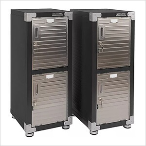 UltraHD 4-Door Stackable Locker Cabinet (Graphite)