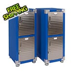 Seville Classics UltraHD 4-Door Stackable Locker Cabinet (Blue)