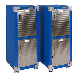 UltraHD 4-Door Stackable Locker Cabinet (Blue)