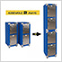 UltraHD 4-Door Stackable Locker Cabinet (Blue)