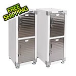 Seville Classics UltraHD 4-Door Stackable Locker Cabinet (White)