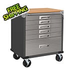 Seville Classics UltraHD 6-Drawer Rolling Cabinet (Graphite)