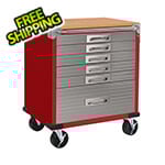 Seville Classics UltraHD 6-Drawer Rolling Cabinet (Red)