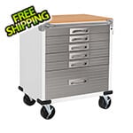Seville Classics UltraHD 6-Drawer Rolling Cabinet (White)