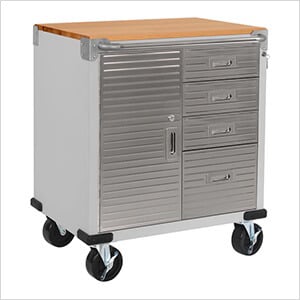 UltraHD Rolling Storage Cabinet with 4-Drawers (Granite)
