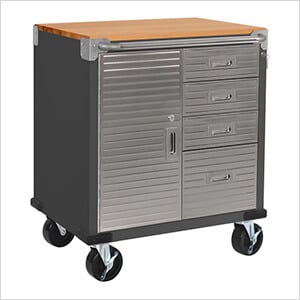 UltraHD Rolling Storage Cabinet with 4-Drawers (Graphite)