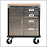 UltraHD Rolling Storage Cabinet with 4-Drawers (Graphite)