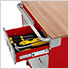 UltraHD Rolling Storage Cabinet with 4-Drawers (Red)