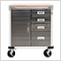 UltraHD Rolling Storage Cabinet with 4-Drawers (White)