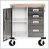 UltraHD Rolling Storage Cabinet with 4-Drawers (White)