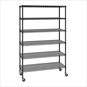 Heavy Duty 6-Tier Industrial Shelving (Graphite)