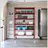 Heavy Duty 6-Tier Industrial Shelving (Red)