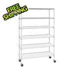 Seville Classics Heavy Duty 6-Tier Industrial Shelving (White)