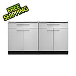 NewAge Outdoor Kitchens Stainless Steel 2-Piece Outdoor Kitchen Set (No Countertop)