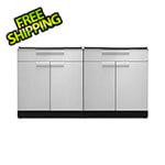 NewAge Outdoor Kitchens Stainless Steel 2-Piece Outdoor Kitchen Set (No Countertop)