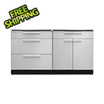 NewAge Outdoor Kitchens Stainless Steel 2-Piece Outdoor Kitchen Set (No Countertop)