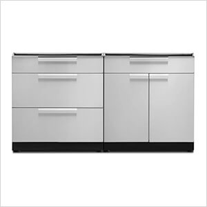 Stainless Steel 2-Piece Outdoor Kitchen Set (No Countertop)