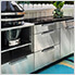 Stainless Steel 3-Piece Outdoor Kitchen Set (No Countertop)