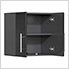 6-Piece Garage Cabinet Kit with Bamboo Worktop in Midnight Black Metallic