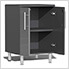 6-Piece Garage Cabinet Kit with Bamboo Worktop in Graphite Grey Metallic