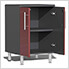 10-Piece Garage Cabinet Kit with Channeled Worktops in Ruby Red Metallic