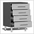 10-Piece Garage Cabinet Kit with Channeled Worktops in Stardust Silver Metallic