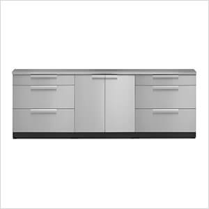 Stainless Steel 4-Piece Outdoor Kitchen Set with Countertops