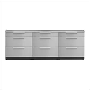 Stainless Steel 4-Piece Outdoor Kitchen Set with Countertops and Covers